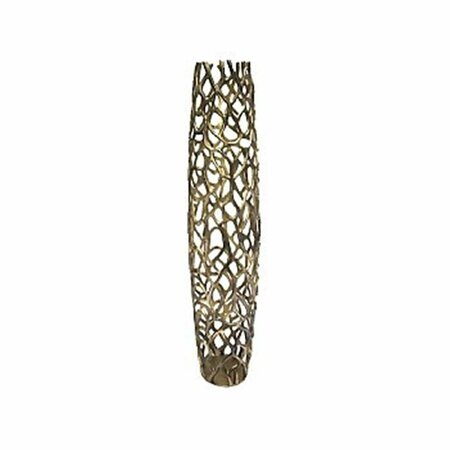 MODERN DAY ACCENTS 39 in. Rama Gold Twigs Barrel Floor Vase - Extra Large 3697